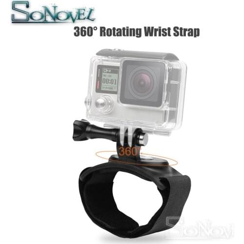360 Degree Rotation Hand Wrist Strap for GoPro Hero 7/6/5/4 Go pro Hand Mount Holder Leg Band for Xiaomi yi 4k DJI SJCAM SJ4000