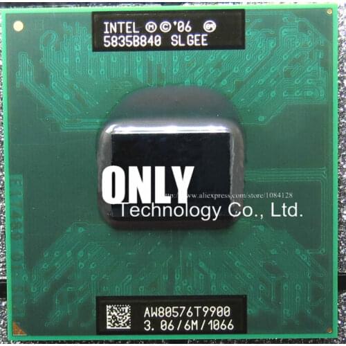 FREE SHIPPING T9900 CPU 6M Cache/3.06GHz/1066/Dual-Core Socket 479 Laptop processor forGM45 PM45