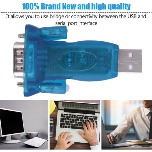 Professional USB 2.0 to RS232 Serial Interface Pin DB9 Chipset CH340 Serial Converter 9 Pin Adapter Without Cable