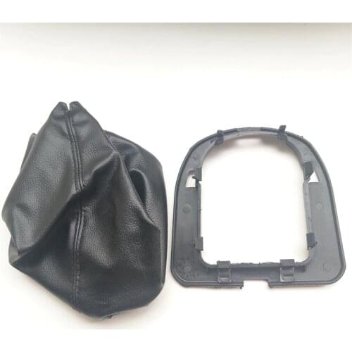 Gear Dustproof cover for Peugeot 307 206 207 308 408 for Citroen C-triomphe C-quatre Shift Lever dust cover Blcak leather