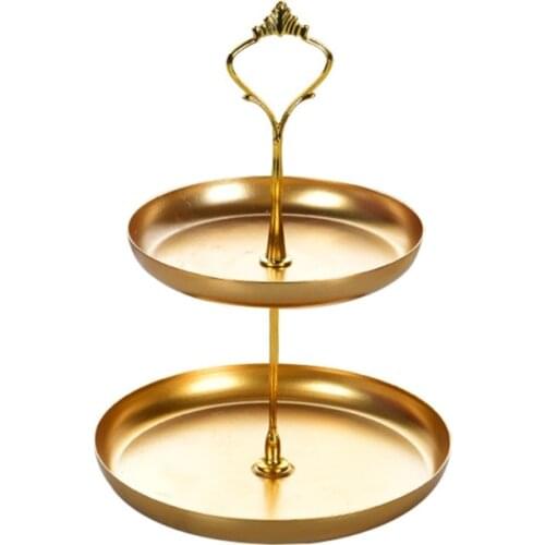 Detachable Cake Stand European Style 2 Tier Pastry Cupcake Fruit Plate Serving