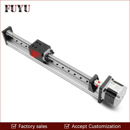 200mm Stroke Linear Translation Slide Stage Actuator Guide Rail Stepper Motor Nema 23 For CNC Machining XYZ Motion Stage Arm