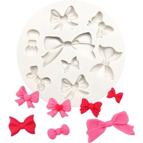 Bowknot Silicone Mold Sugarcraft Cupcake Baking Mold Fondant Cake Decorating Tools