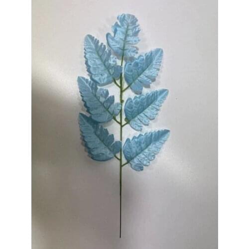 Blue artificial Leaf decoration artificial flower искусственный цветок