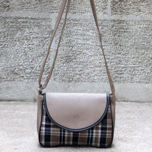 Tonar Mink Cachet Plaid Clamshell Messenger Bag New Season Casual Office Party Use Stylish Style