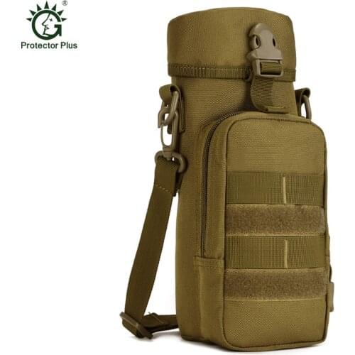 High Quality Military Tactical Molle Zipper Water Bottle Hydration Pouch Kettle Bag for Outdoor Hiking Travel Bag