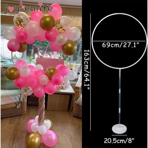 1set Round Balloon Holder Balloons Stand Column Confetti Balloon Kids Birthday Party Baby Shower Wedding Decoration Supplies