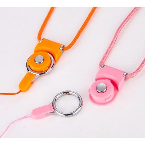 1PCS Mobile Phone Hanging Neck Lanyard, Not Neck, Detachable Length Rotation, Universal Model Key, Anti-lost Sling Pendant