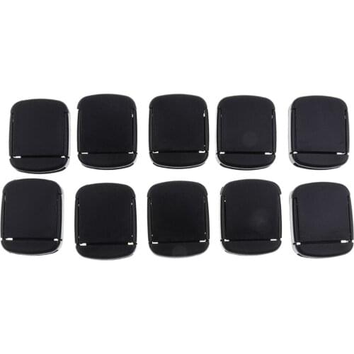 10pcs Black Plastic Press Buckles Fasteners Connectors for Backpack Bag Strap Webbing