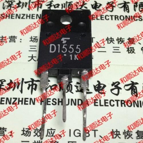 10pcs/lot D1555 2SD1555 New Spot TO-3PF 1500V 5A