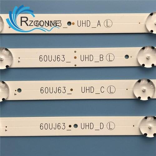 10pcs LED backlight strip 11 lamp for LG Innotek 17Y 60inch 60UJ6300 60UJ634V 60UJ63_UHD_A B C D NC600DGE-AAFX3 EAV63 673006