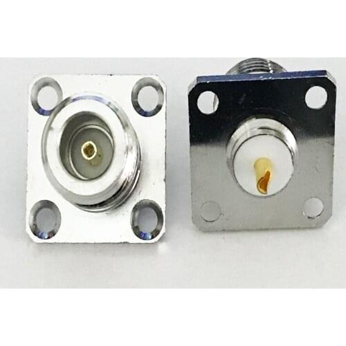 5pcs Coax Connector N Female Jack 4 holes flange mount solder RF coax connector adapter