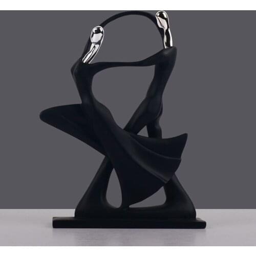 European Resin Figurine Home Desktop Furnishing Crafts Decoration Porcelain Handicraft Ornament M6