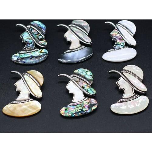 Fine Shell Brooches Eight Styles Elegant Alloy Broches Pin for Girls Favorite Wedding Party Dress Coat Jewelry Accessories