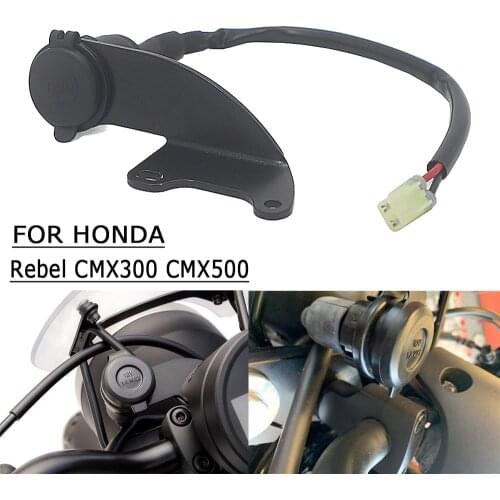 Motorcycle For Honda Rebel CMX500 CMX 300 500 Dual USB Charger Cigarette Lighter Adapter Phone Charger Double USB Port