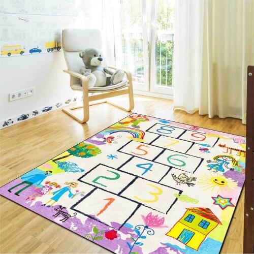 Cartoon Kid Gamer Area Rugs Anti-Slip Washable Carpets for Living Room Bedroom Floor Mat Child Playing Area Carpet Kids Room Rug