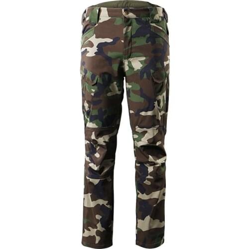 Jungle Forest Woodland Tactical Casual Fleece Cargo Pant Men Work Hiking Camping Outdoor Trouser Camouflage Combat Fishing Pant