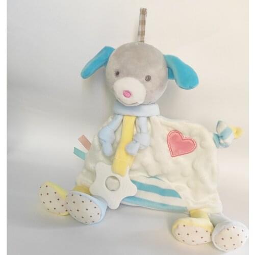 Toddler Animal Doll Baby Infant Soothe Appease Towel Soft Plush Comforting Toy Towel Security Blanket Baby Toys Soothing Towel