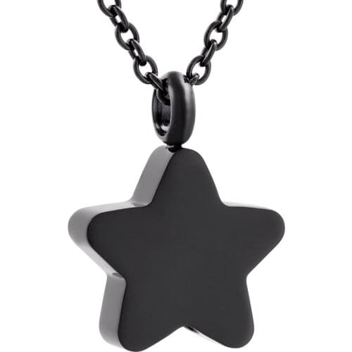 IJD9829 Women Color Brillian Little Star Stainless Steel Charm Butterfly Red Cremation Jewelry Urn Pendant Necklace Wholesale