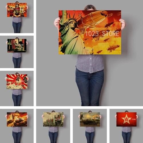 Popular Confrontation Game Red Alert Canvas Poster Picture High Quality Painting Print Art Wall Mural For Modern Home Decor