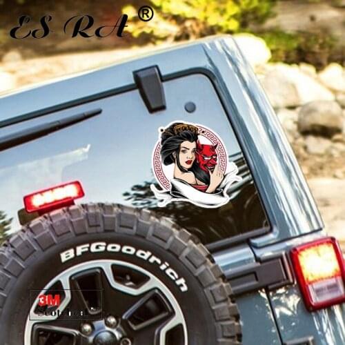 Japanese Geisha Die Cut Stickers Laptop Vinyl Decals Pegatinas Car Matt Waterproof Skateboard Journal Window Bottle Decorate