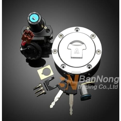 Motorcycle Ignition Switch Lock Fuel gas Tank Cap lock+key Seat Handle Locks Include Key For HONDA CBR1000 08-09-10-11-12-13-14