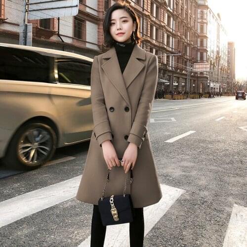 KMETRAM Real Wool Coat Female Jacket Woman Spring 2020 Streetwear Korean Woolen Coats and Jackets Outwear Casaco Feminino MY2670