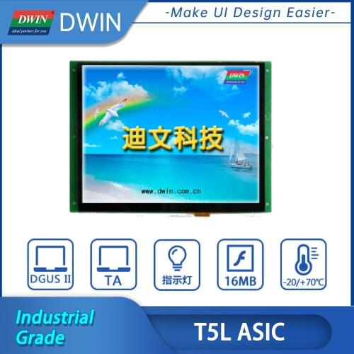 DWIN 9.7 Inch Tft LCD Module 1024*768 HMI touch screen and smart display panel intelligent LCM DMT10768K097_07WT