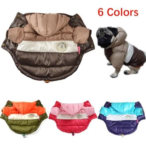 Winter Dog Clothes for Small Large Dogs Thick Warm Pet Dog Down Coat Waterproof Puppy Dog Jacket French Bulldog Pug Overalls