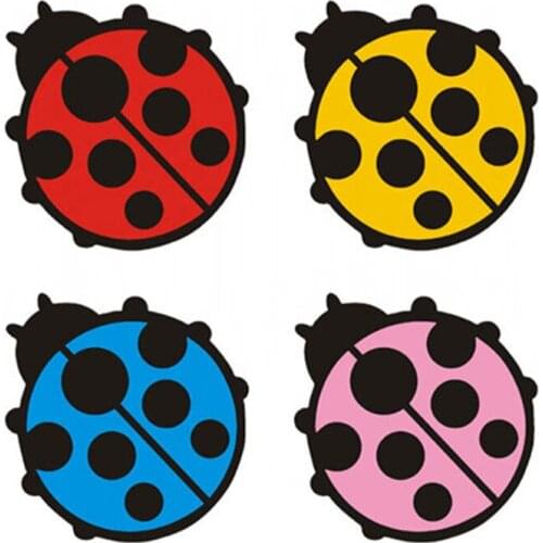1 piece cute 3d Ladybird vinyl cartoon wall decals car styling stickers motorcycle laptop decoration poster mural 8*8 /11*11cm