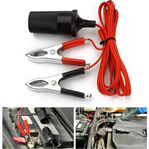 12V Car Jump Starter Conncetor Emergency Lead Booster Cable Battery Clamp Clip