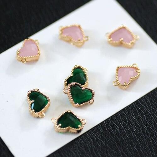 2pcs Korean Simple heart shape earrings women Genuine Sweet Double Hanging Drop Earrings For Girl Pendant Jewelry Accessories