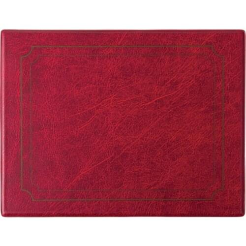 PVC Placemats Waterproof Table Mats For Dining Coasters Pads Burgundy 205X265mm