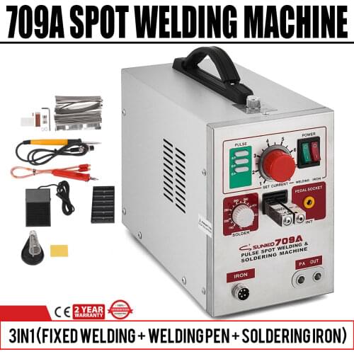 709A 2 in 1 Portable Mobile Spot Welder 1.9KW Battery Spot Welding