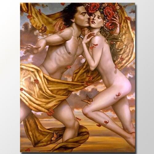 Full Resin diamond painting Nude men and women Couple rhinestones diamond embroidery World famous painting sale Home Decor