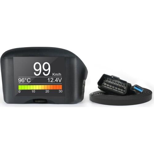 AUTOOL X50 Plus HUD Head up Display Car OBD Smart Fuel consumption meter Temperature Gauge Alarm Fault Code Voltage Speedometer