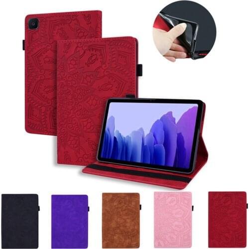 3D Flower Embossed Tablet for Samsung Galaxy Tab A7 A 7 SM T500 T505 2020 Case Cover Flip Stand for Galaxy Tab A7 2020 10.4 Case