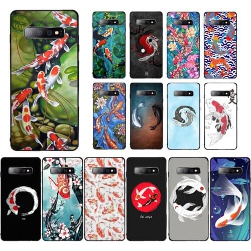 YNDFCNB Koi Fishes Phone Case for Samsung S10 21 20 9 8 plus lite S20 UlTRA 7edge
