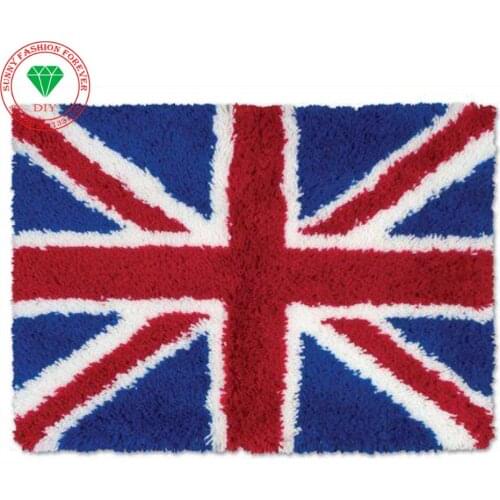 DIY Unfinished Carpet Flag Home Decor square Floor Mat Cushion Knitting Latch hook rug kit rugs carpets Crochet hook embroidery