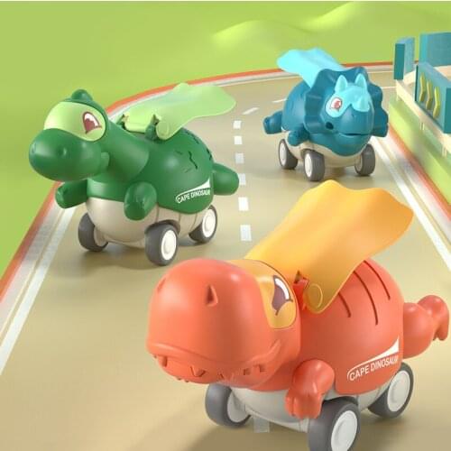 Press Sliding Inertial Pull back Dinosaur Toys Car Motorcycle Children Toys Educational Model Car For Baby Birthday Xmas Gifts