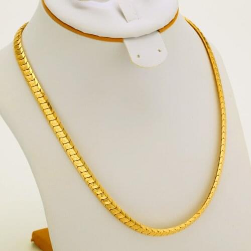JHplated Gold Color Link Chain Men/women Jewelry Trendy Hip Hop Punk Rock Nugget Men Necklace Wholesale Gift