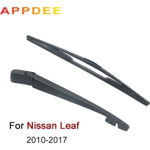 APPDEE Wiper 10" Rear Wiper Blade & Arm Set Kit For Nissan Leaf 2010-2017 Windshield Windscreen Rear Window 2016