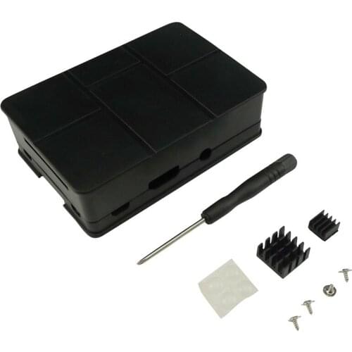 Aihasd ABS Case Cover Box Shell+Heat Sink+Screwdriver for Raspberry Pi 3 Model B