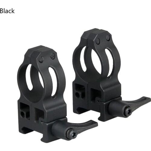Canis Latrans Black Silver quick Detach 32mm Center height riflescope mount 25.4mm QD scope mount for Hunting shooting GZ24-0148