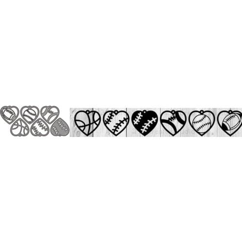 Metal Cutting Dies Heart Symbol 2 Stencils Scrapbooking Embossing DIY Crafts Paper Cards Album Decor Metal Dies Cut