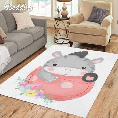 The Cute Animal Carpet for Home Living Room Pet Zebra Cat Large Area Rug Anime Floor Mat Teenager Bed Room Decoration