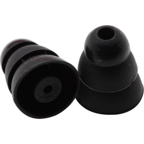 Poyatu Small size Triple Flange Eartips for Shure Se215 SE535 SE315 420 425 530 Westone In-Ear Headphones Replacement Earbuds