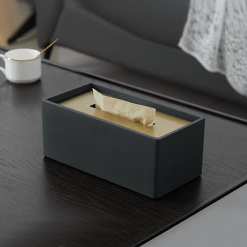 Nordic Creative Tissue Boxes Simple Luxury Modern Organizer Living Room Tissue Boxes Boite A Rangement Home Garden DB60ZJ