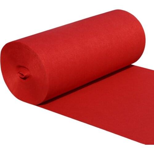 Disposable Hallway Red Carpet Corridor Hotel Lobby Carpet Wedding Banquet Textile Exhibition Event Supplies Width 1mx20m