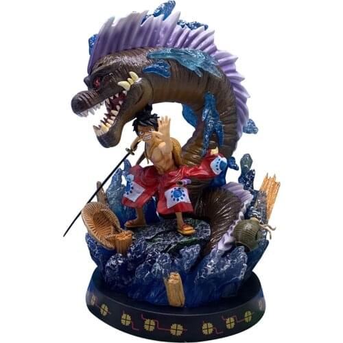 One Piece GK Kimono Monkey D Luffy Gear Third Battle Version Anime Action Figure Model 32cm PVC Statue Collection Toy Figma